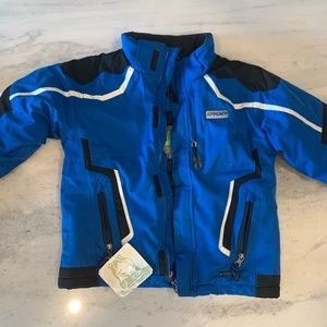 Almost new ski jacket . Gently used , pet free